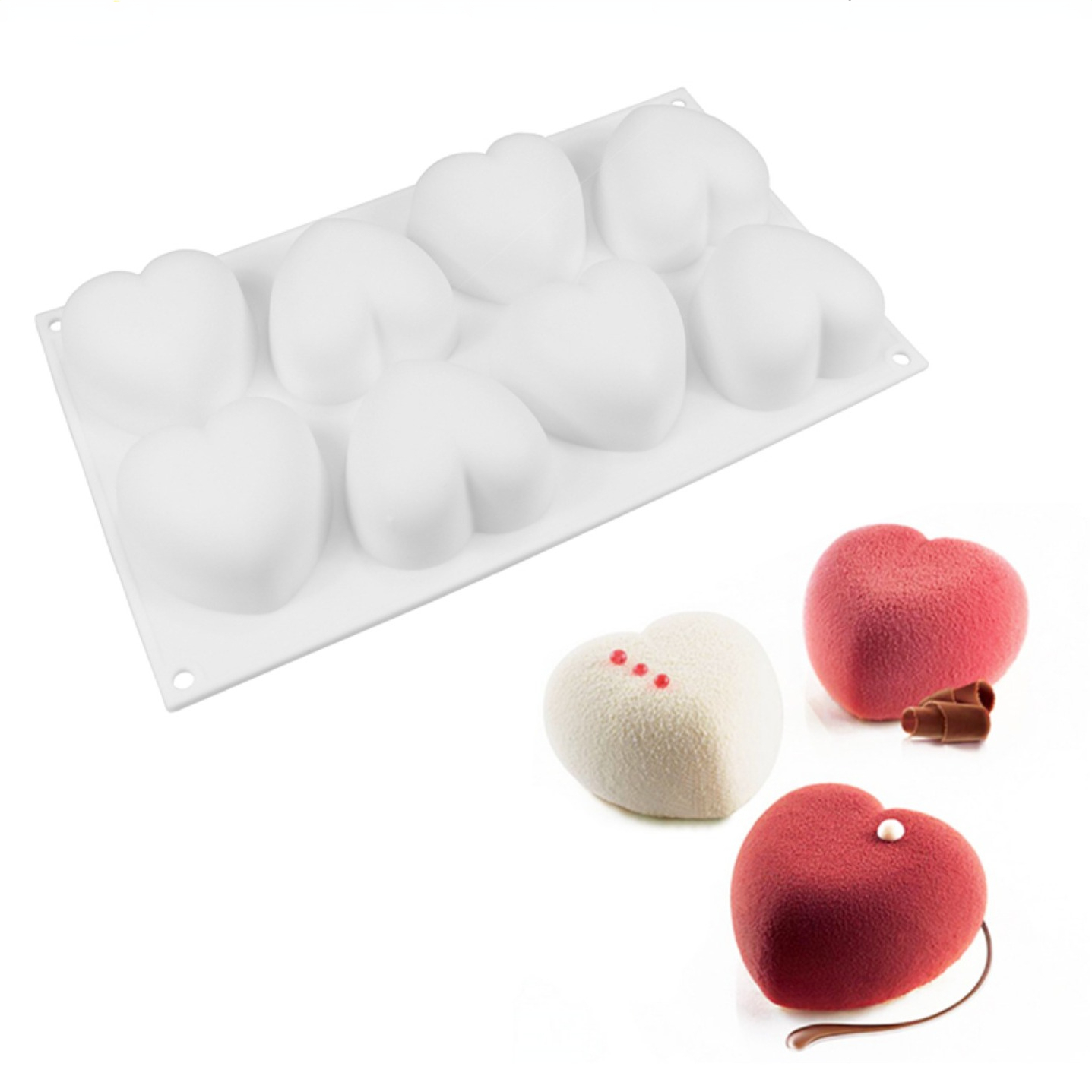 Candle Making Supplies Wholesale - Love Heart Silicone Soap Mold Handmade