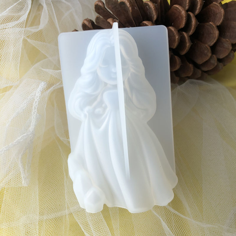 3D Cute Princess Silicone Cand - Candle Making Supplies Wholesale recension och pris