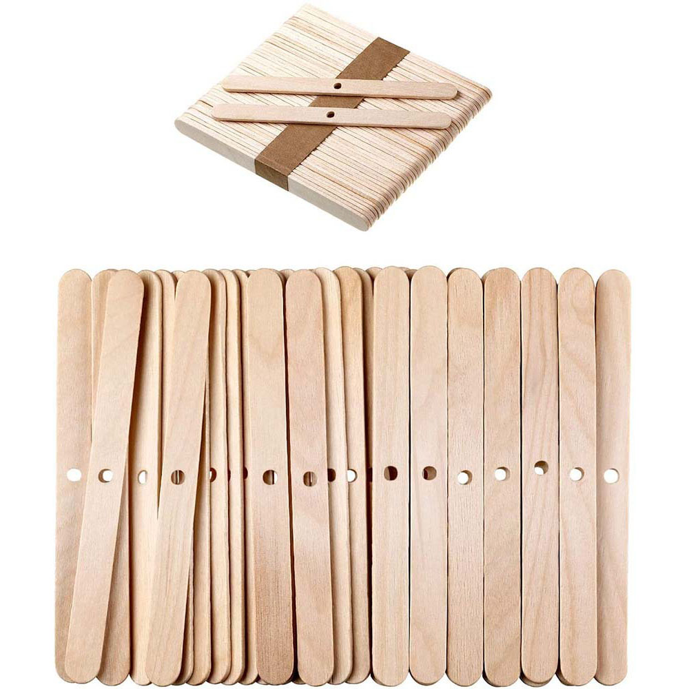 50pcs Wooden Wax Core Holder S - Soy Wax Pillar Blend recension och pris