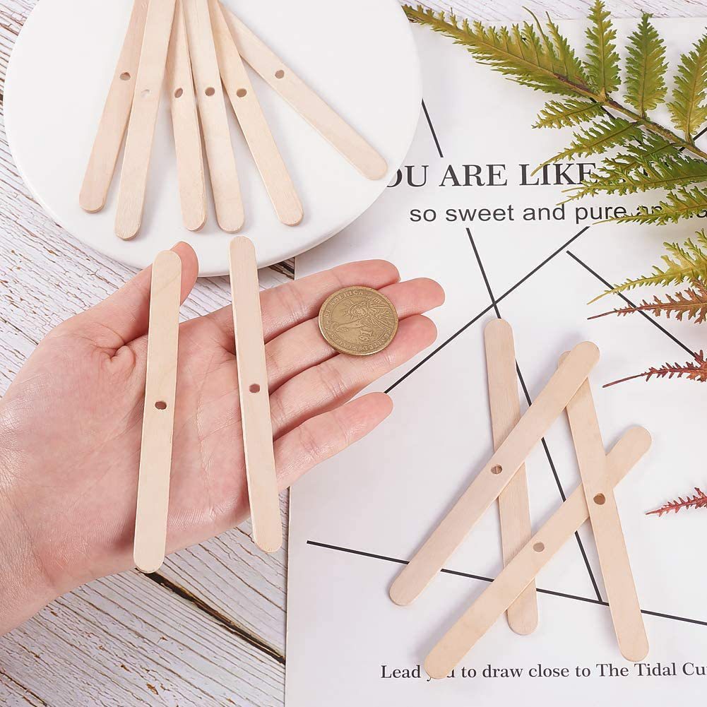 50pcs Wooden Wax Core Holder S - Soy Wax Pillar Blend recension och pris