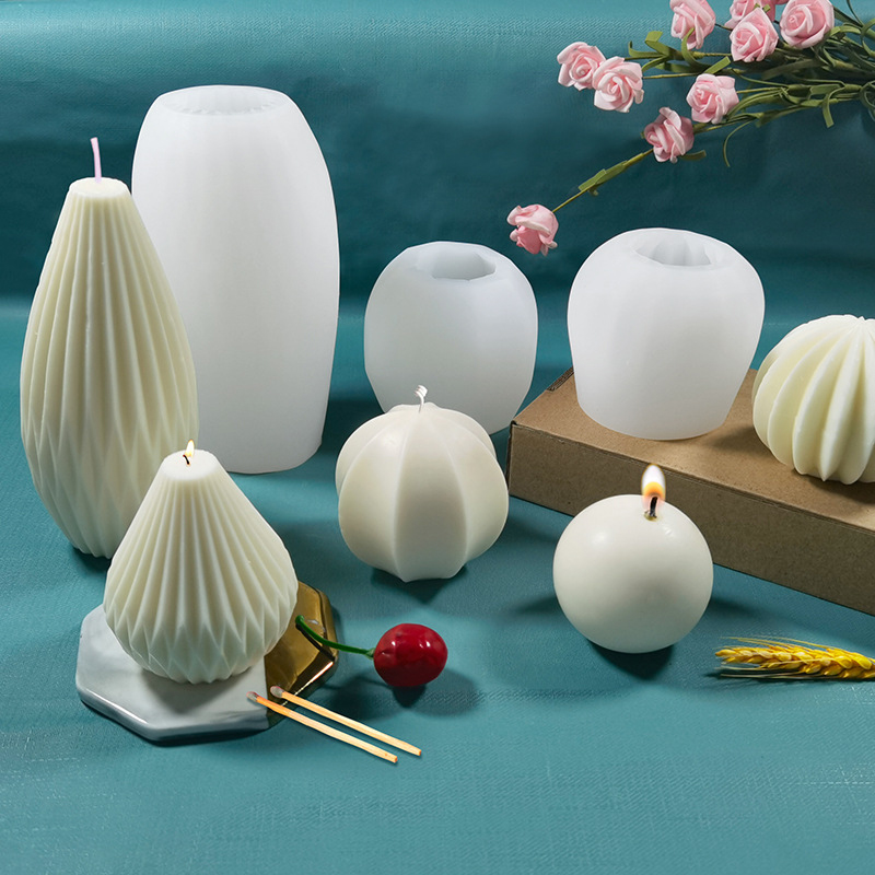 3D Silicone Candle Molds Geome - Candle Making Gel Wax recension och pris