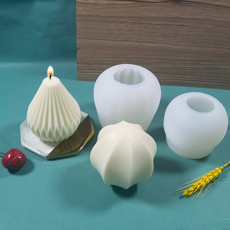 3D Silicone Candle Molds Geome - Candle Making Gel Wax recension och pris