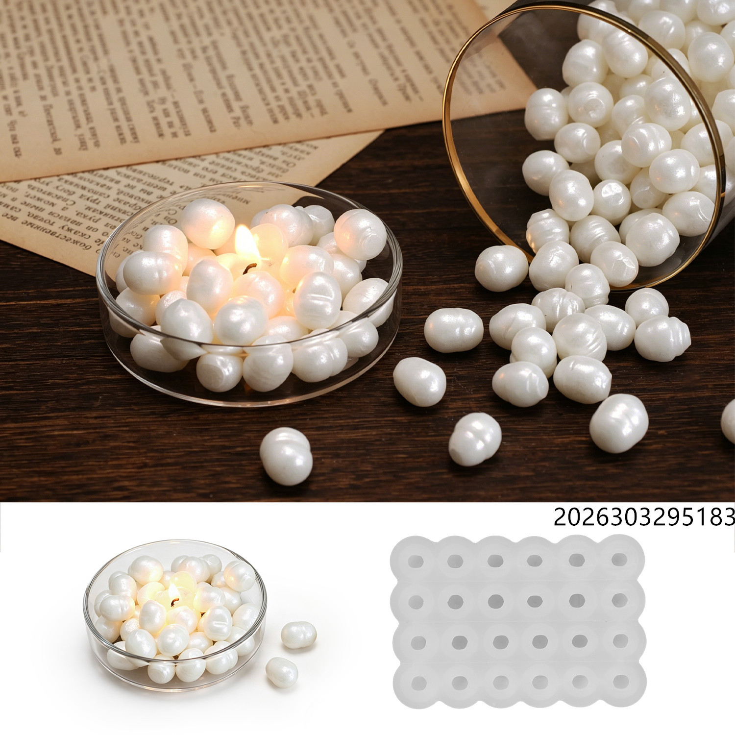 Healing Ocean Pearl Mirror Wax - Candle Making Wax recension och pris