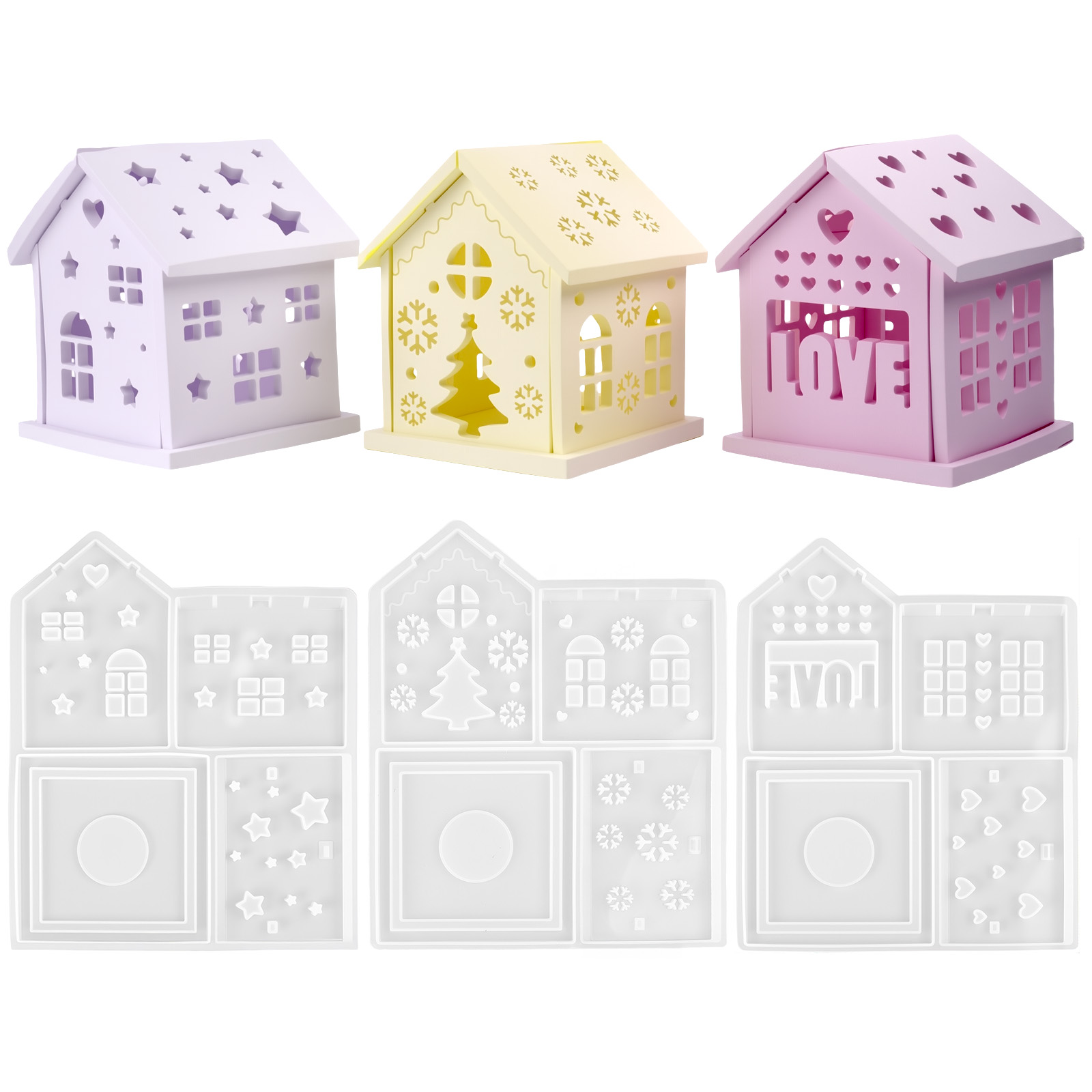 3D House Silicone Mold DIY Chr - Candle Making Items recension och pris