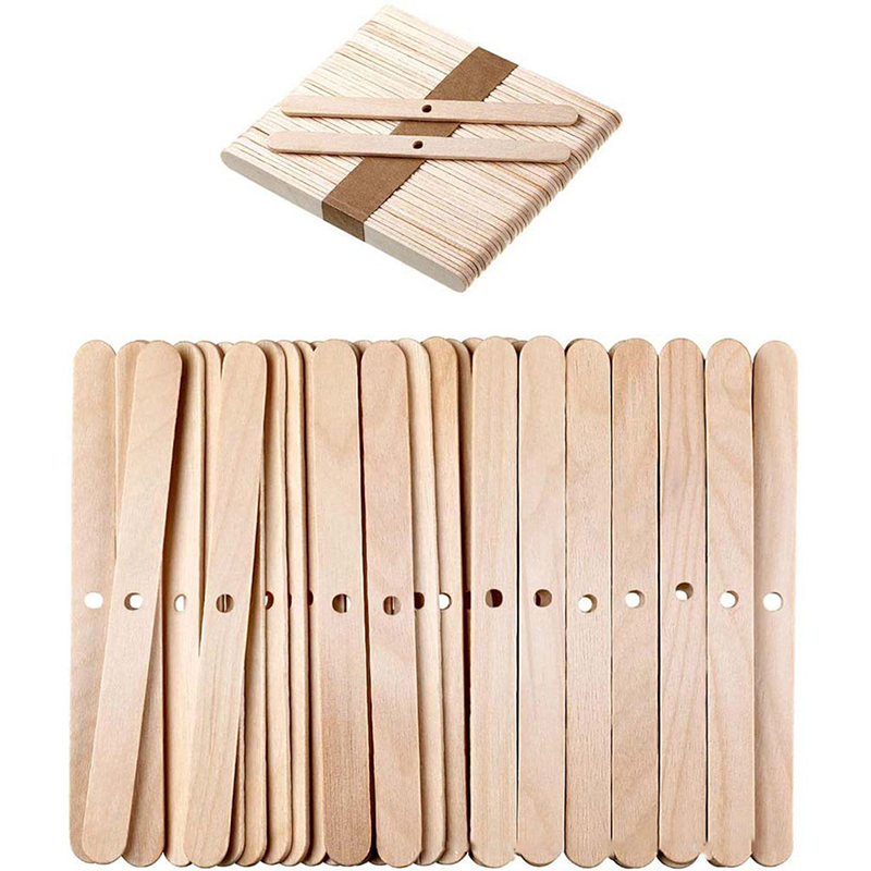 ●50PCS Wooden Candle Wick Hold - Candle Making Wicks recension och pris