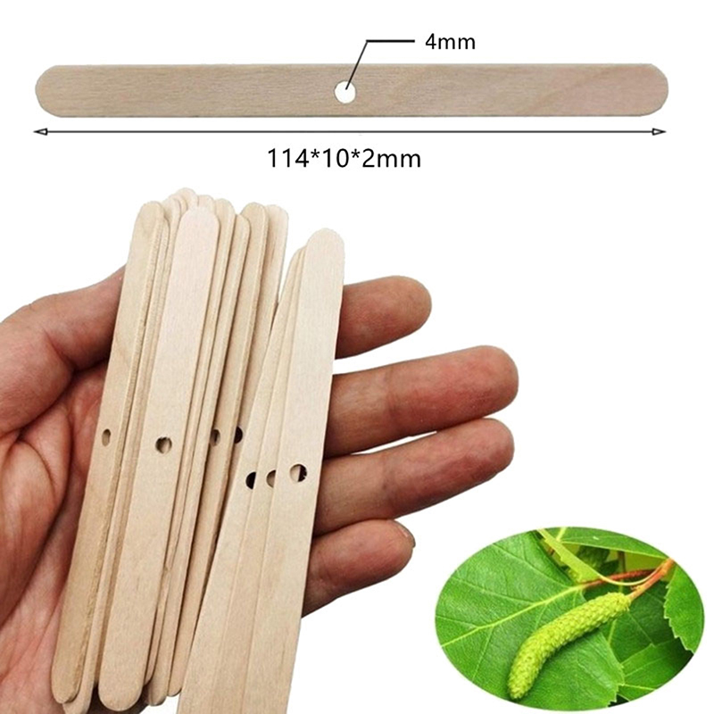 ●50PCS Wooden Candle Wick Hold - Candle Making Wicks recension och pris