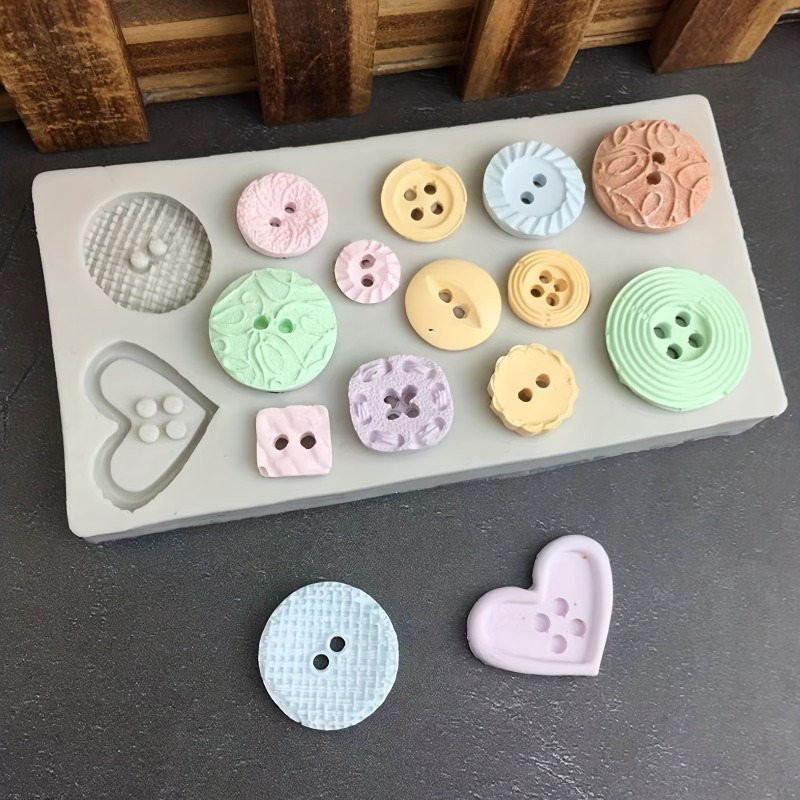 Buttons Shape Silicone Mold Si - Candle Making Supplies Wholesale recension och pris