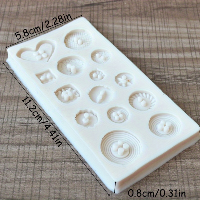 Buttons Shape Silicone Mold Si - Candle Making Supplies Wholesale recension och pris
