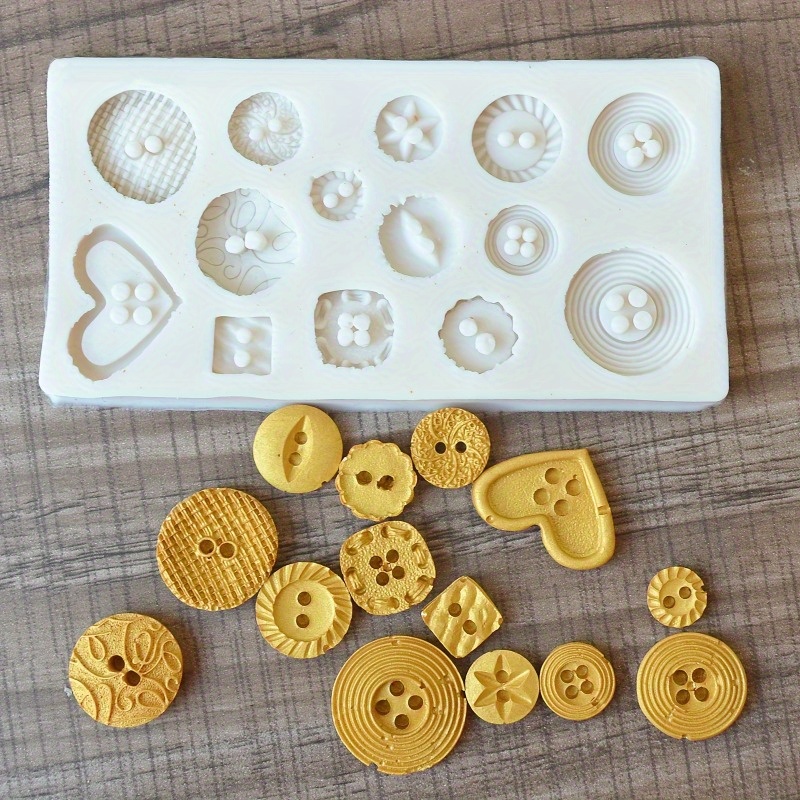 Buttons Shape Silicone Mold Si - Candle Making Supplies Wholesale recension och pris