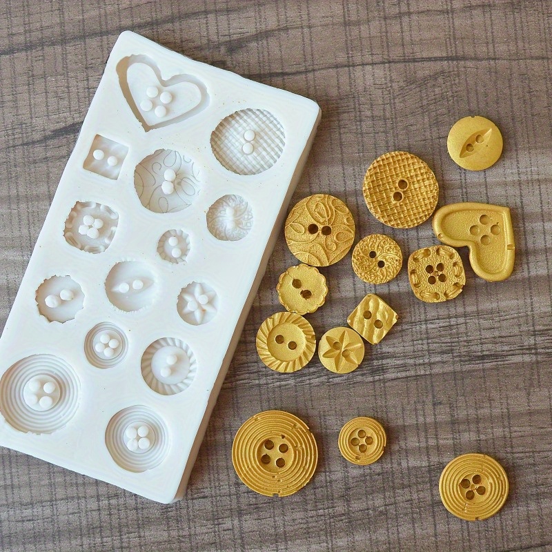 Buttons Shape Silicone Mold Si - Candle Making Supplies Wholesale recension och pris