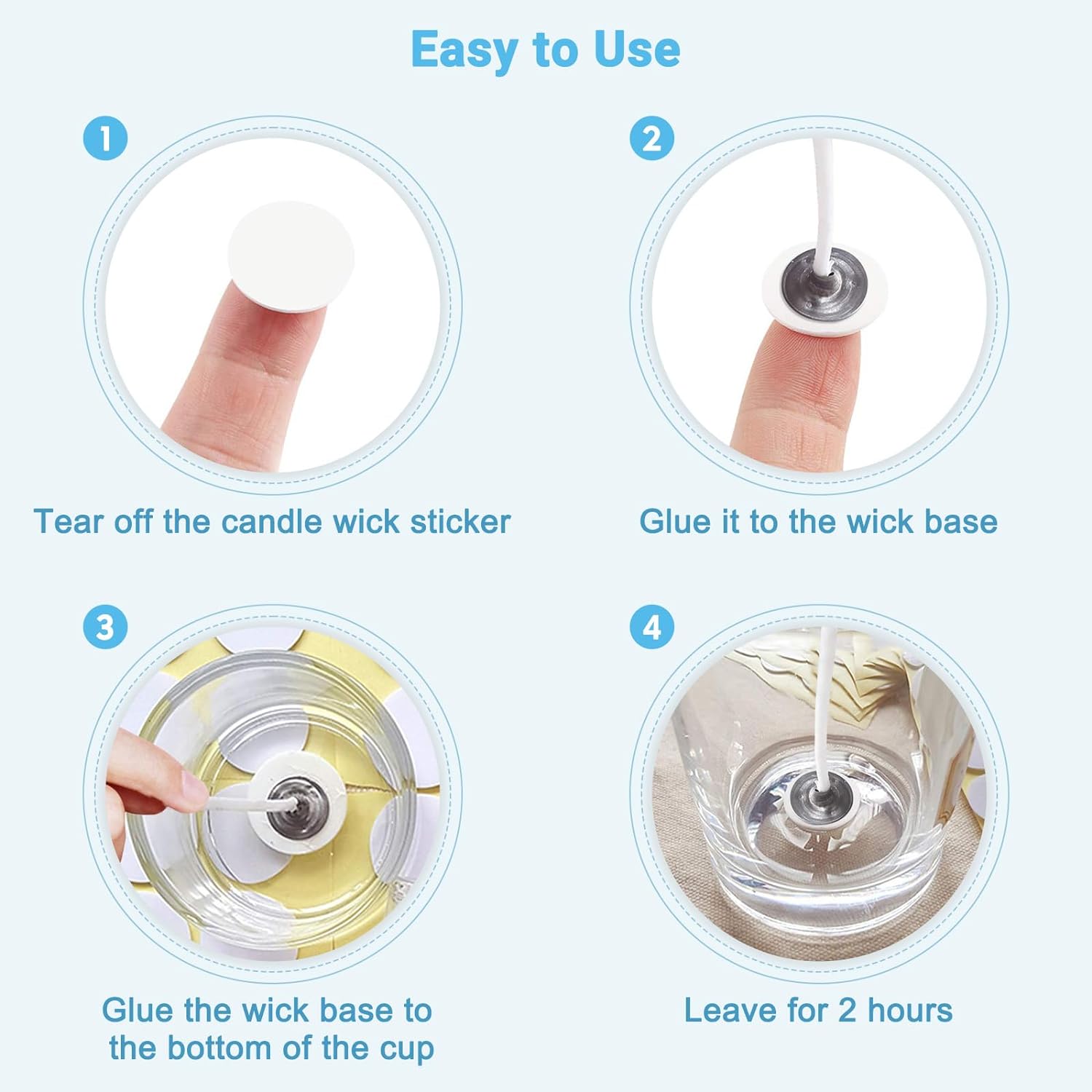 400PCS/100PCS Candle Wick Stic - Candle Making Wicks recension och pris