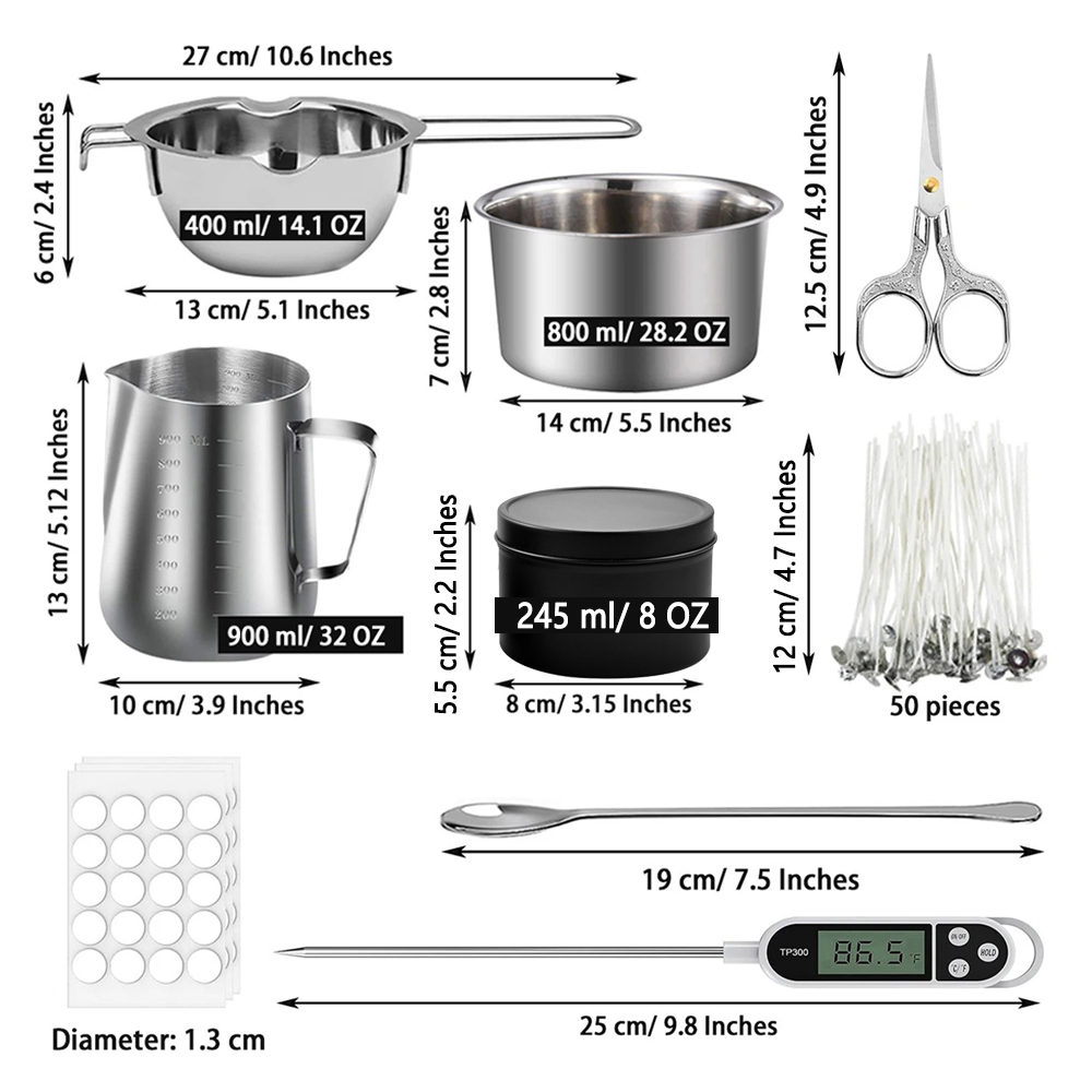 Glintmos DIY Candle Making Kit - Candle Making Wax recension och pris