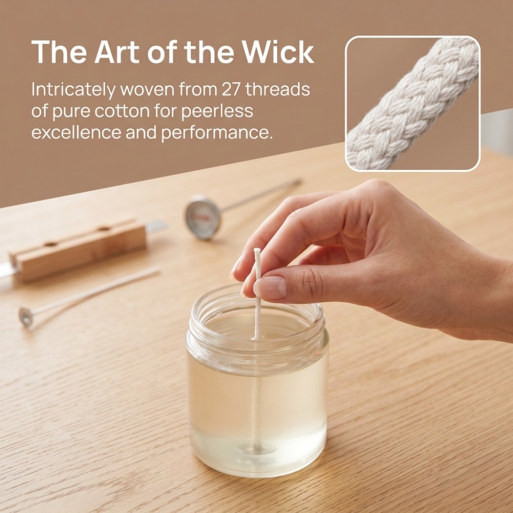 100pcs Non-Smoke 100% Cotton C - Soy Wax Pillar Blend recension och pris