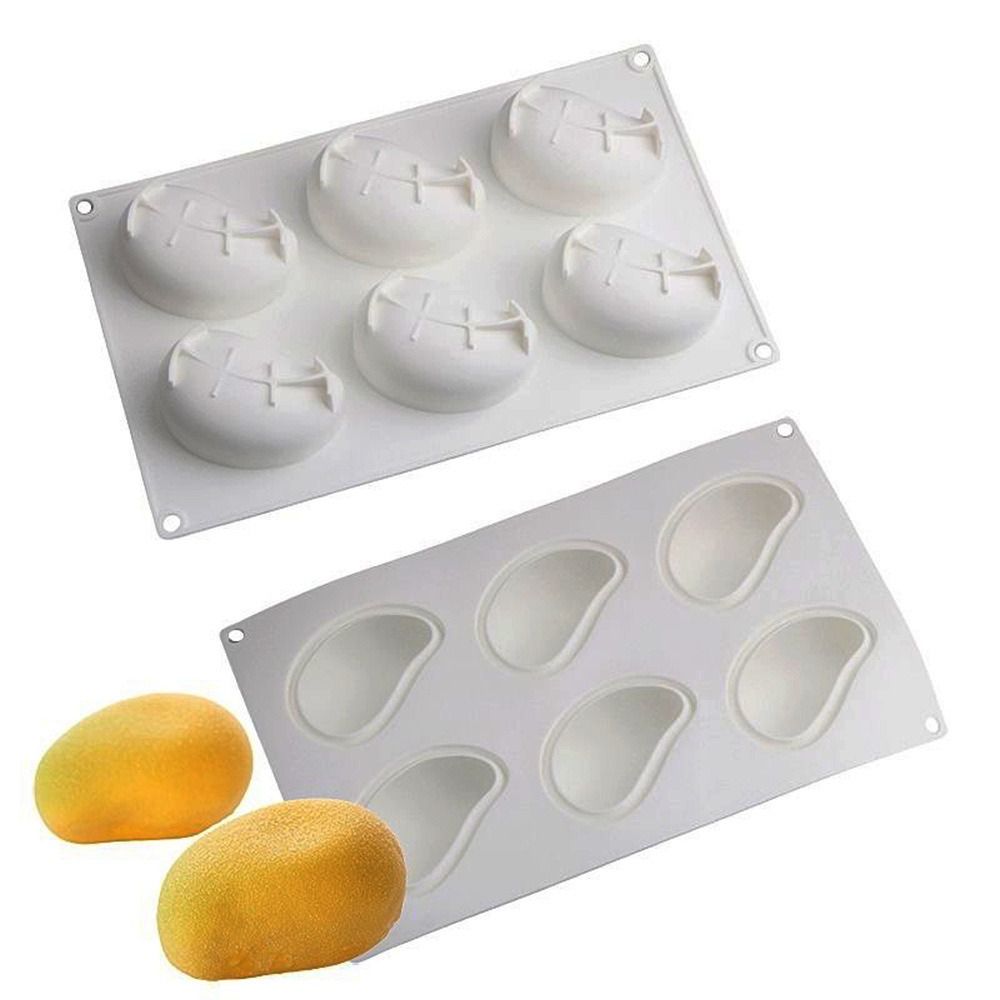 6 Cavity Mango Shaped Cake Mol - Candle Making Items recension och pris