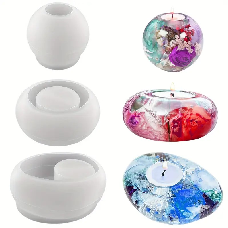 Tealight Candle Holder Resin S - Candle Making Items recension och pris