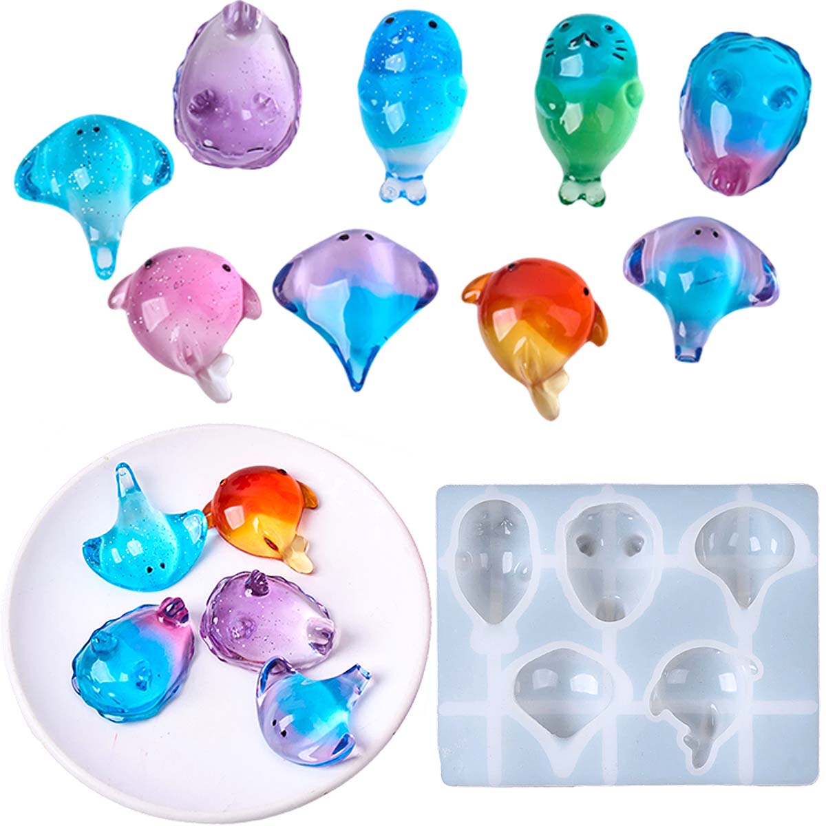 3D Healing Kawaii Manta Ray Wh - Candle Making Items recension och pris