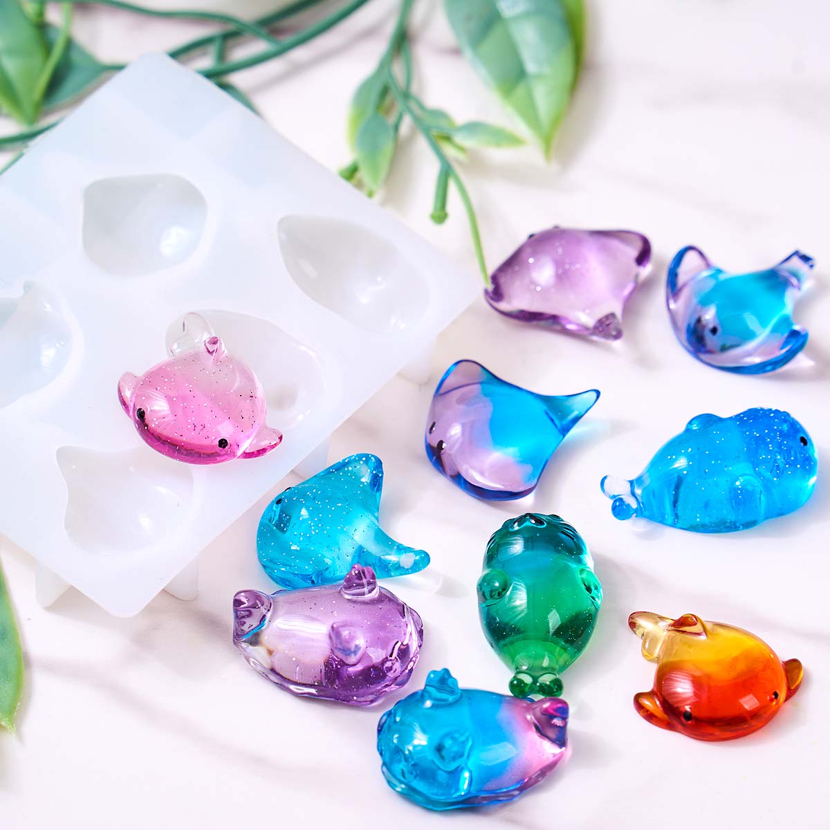 3D Healing Kawaii Manta Ray Wh - Candle Making Items recension och pris
