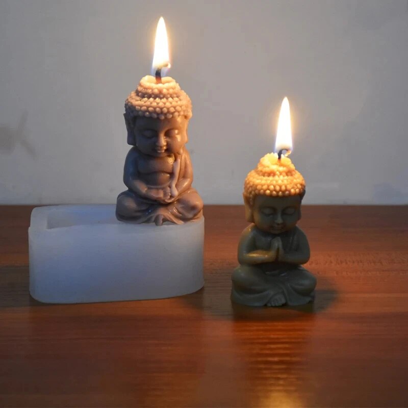 Small Rudraksha Buddha Candle  - Candle Making Gel Wax recension och pris