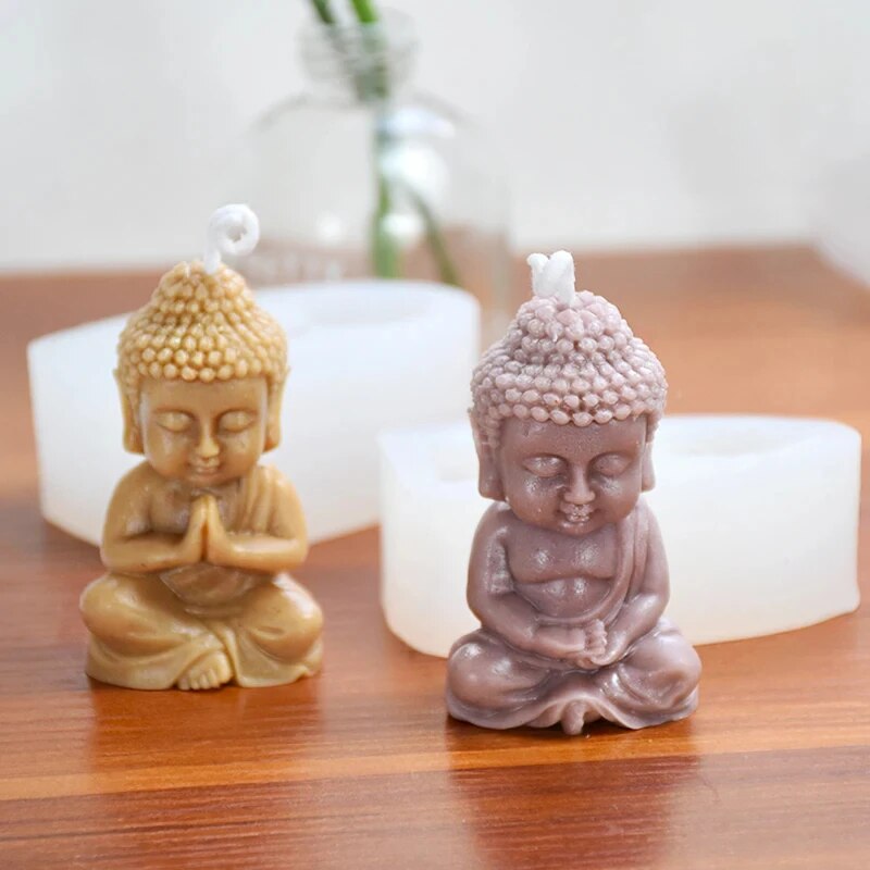Small Rudraksha Buddha Candle  - Candle Making Gel Wax recension och pris