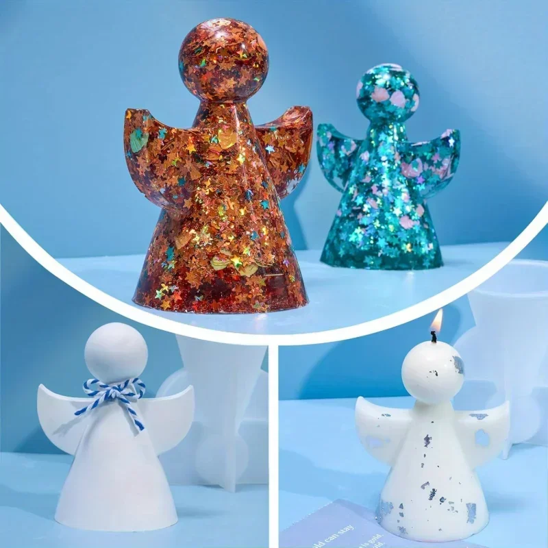 1Pack Silicone Angel Resin Mol - Candle Making Gel Wax recension och pris