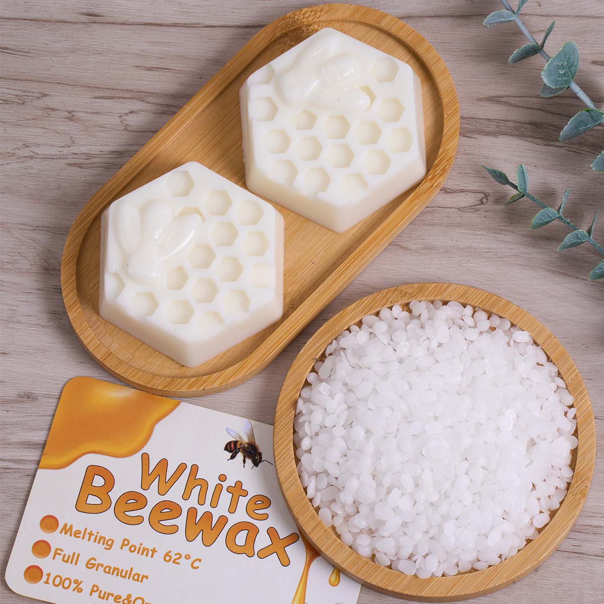 White Beeswax Pure Natural Gra - Candle Making Wicks recension och pris