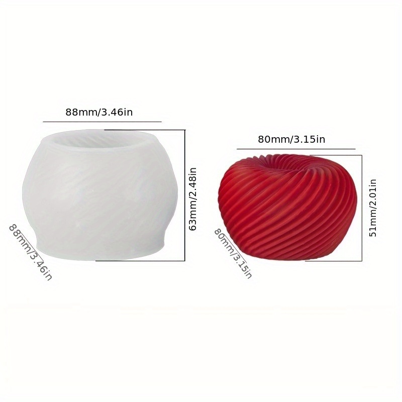 A trendy red apple silicone mo - Candle Making Items recension och pris