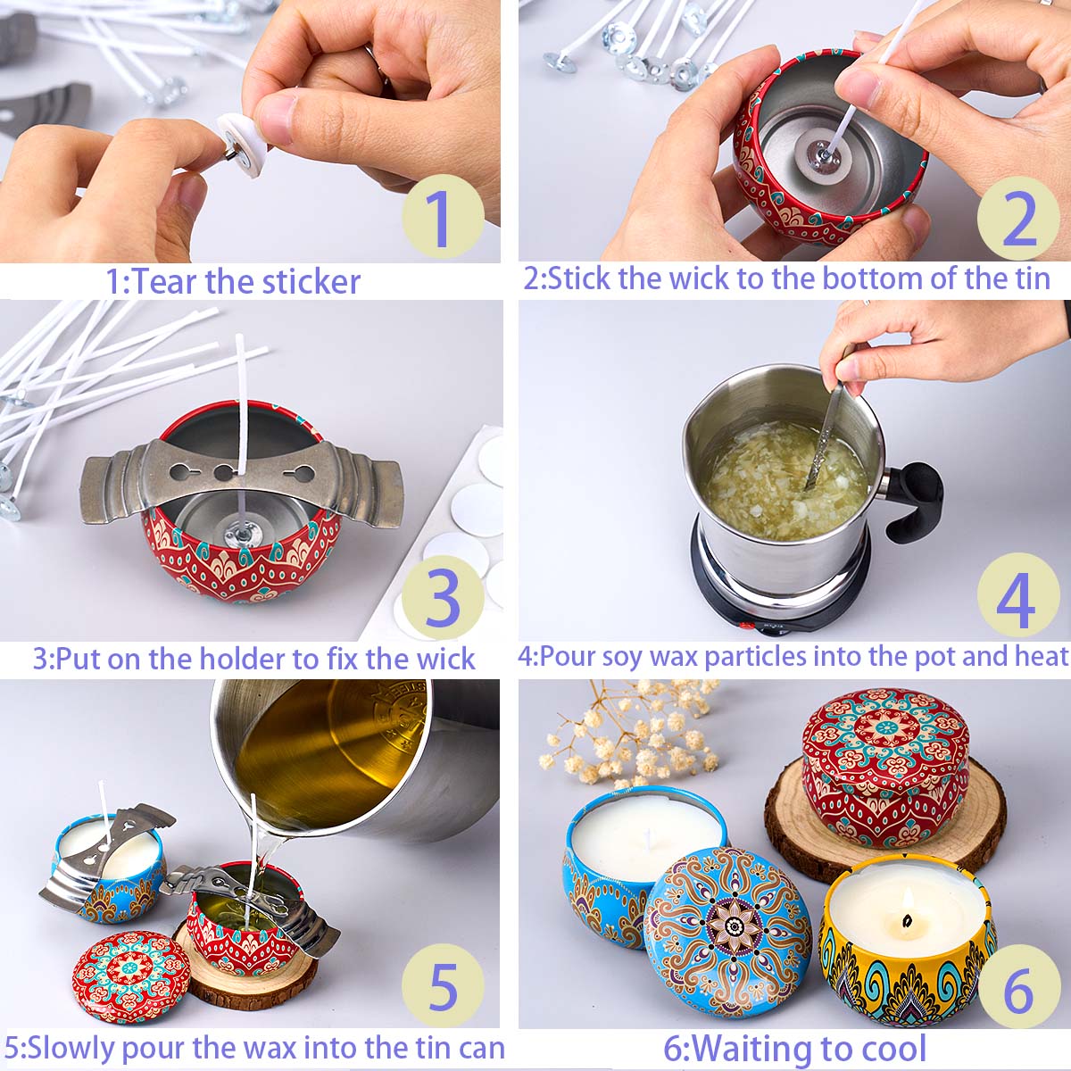 DIY Scented Candle Making Tool - Soy Wax Pillar Blend recension och pris