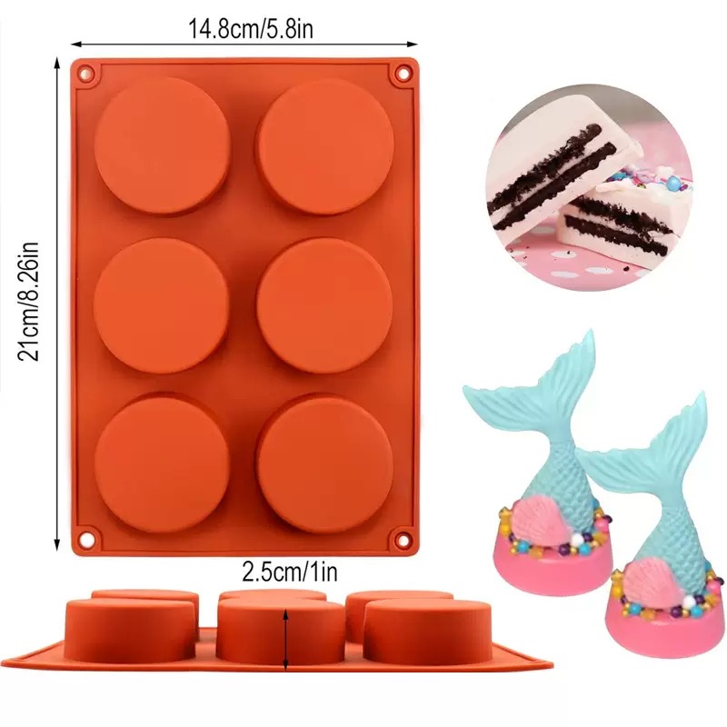 Round Silicone Soap Mold DIY H - Candle Making Supplies Wholesale recension och pris