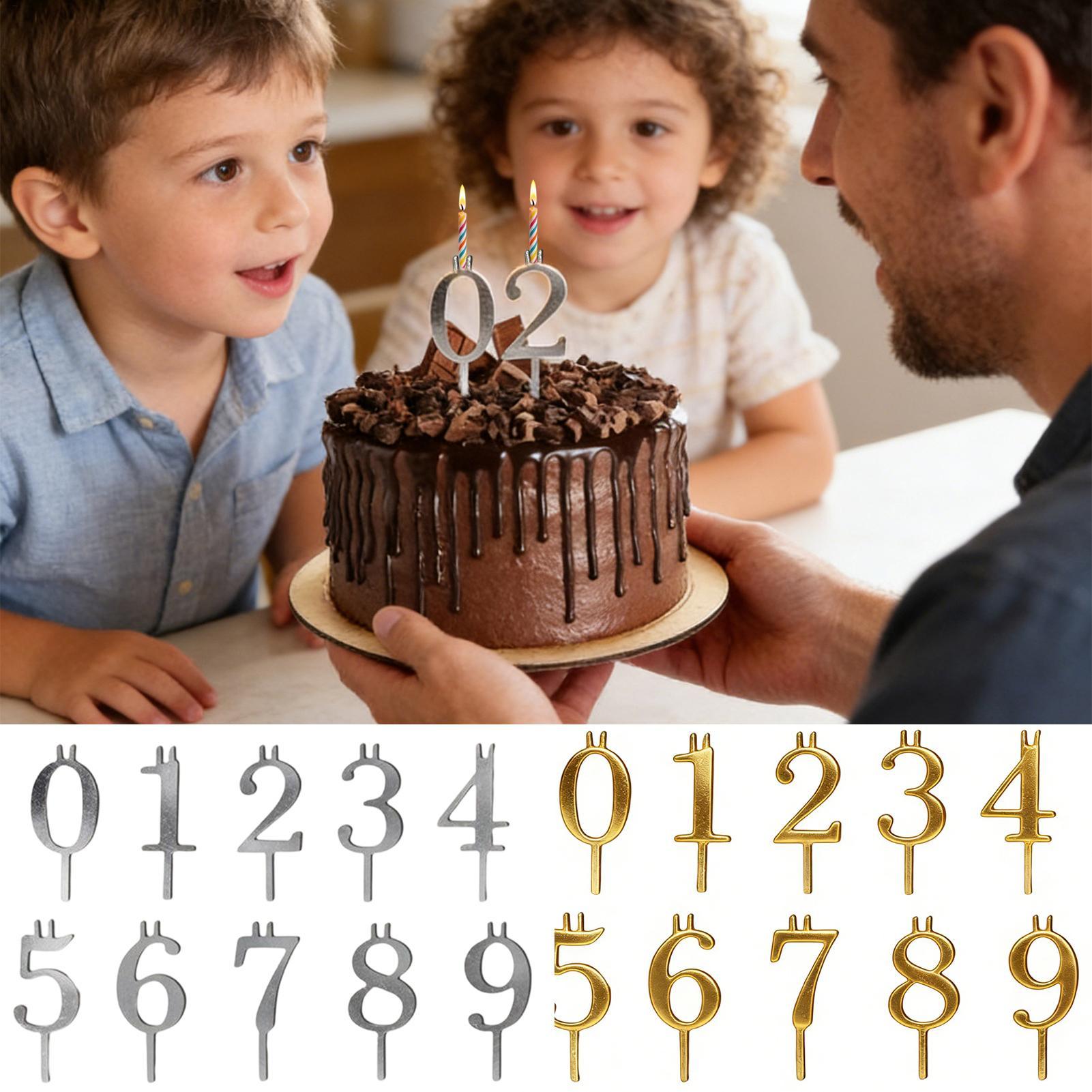 10pcs 0-9 Number Cake Toppers  - Candle Making Supplies Wholesale recension och pris