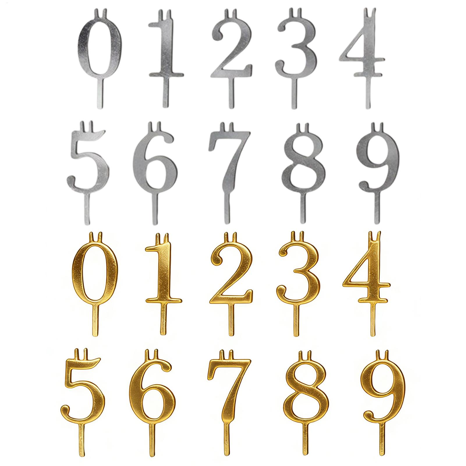 10pcs 0-9 Number Cake Toppers  - Candle Making Supplies Wholesale recension och pris